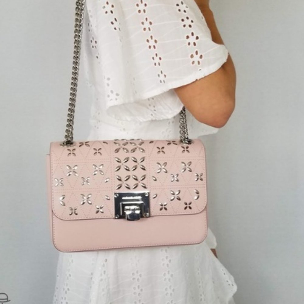 Michael Kors Tina shoulder flap bag blossom pink